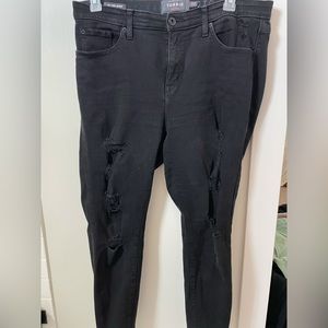 Black Distressed 16r Torrid Skinny Jeans